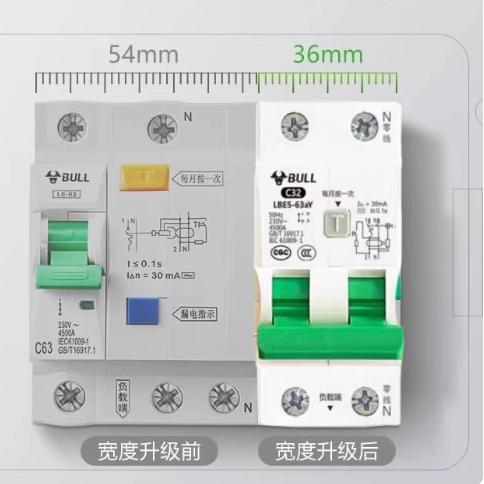 空气开关/公牛双进双出漏电保护器/2P双进双出漏电保护断路器