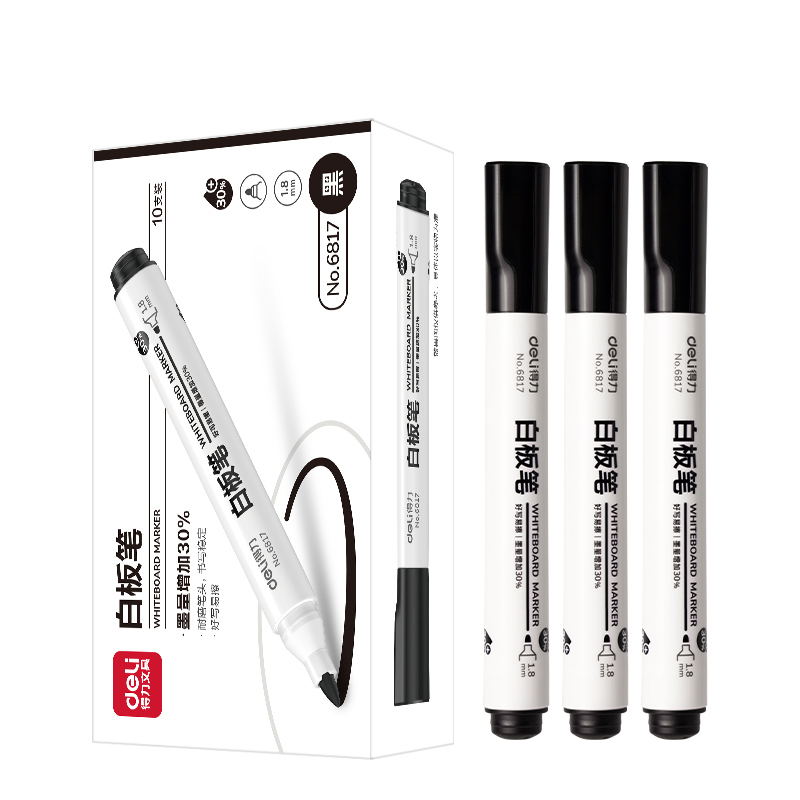 （黑）6817优逸白板笔(黑)10支盒