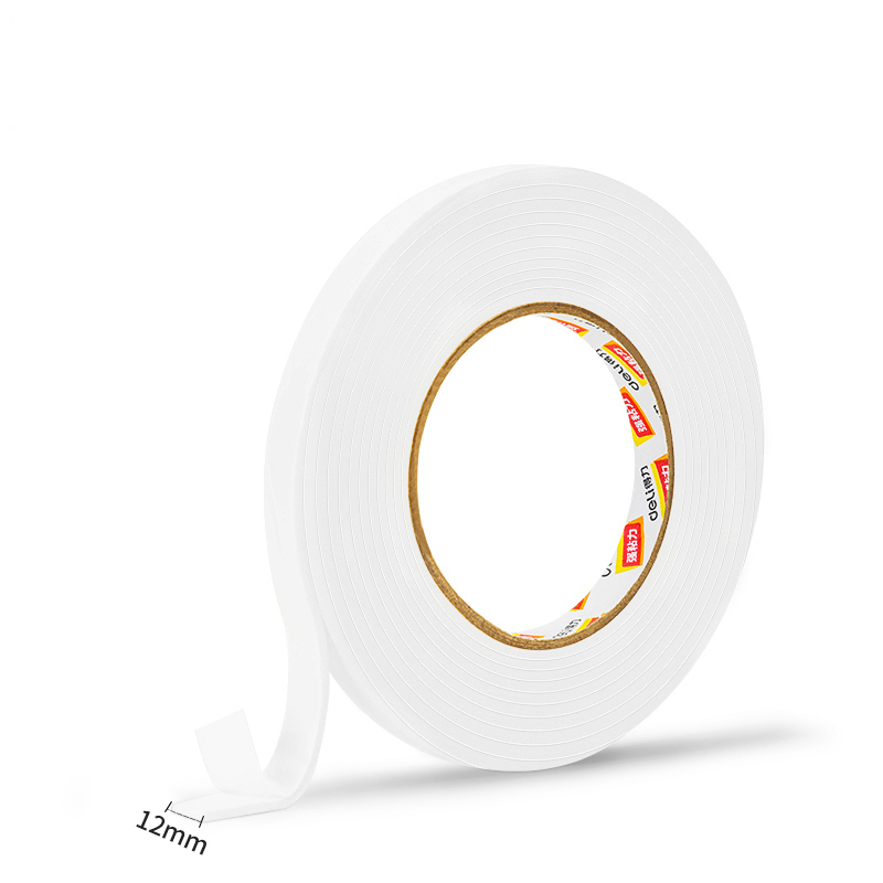 泡棉双面胶带12mm*5y*2.5mm(白)(1卷袋)