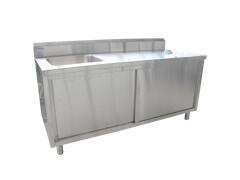 工作台柜带双水池