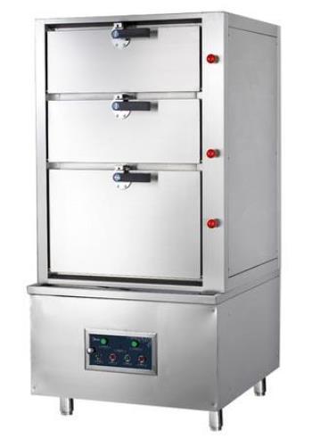 燃气三门海鲜蒸柜