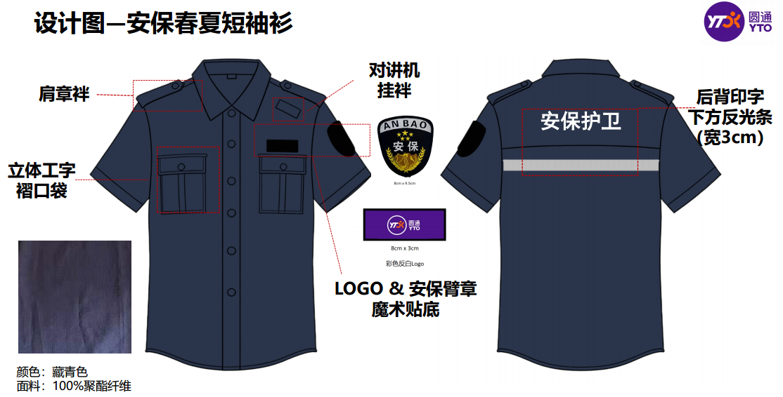 后勤制服——保安夏季上衣